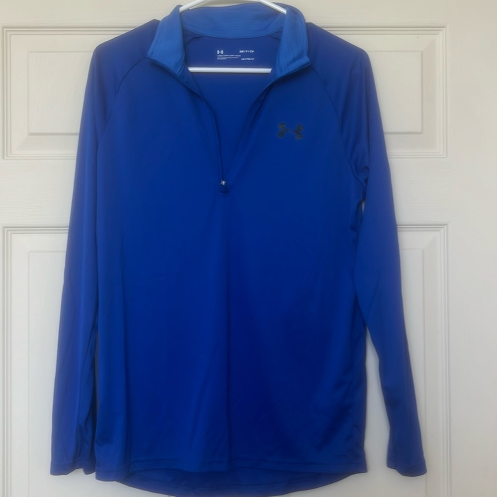 Under Armour HEATGEAR blue quarter zip